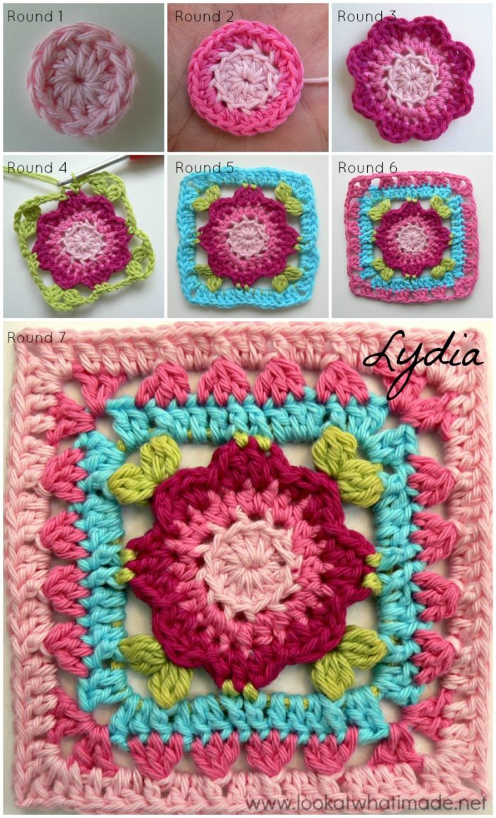 Jack and Lydia 4" Crochet Squares