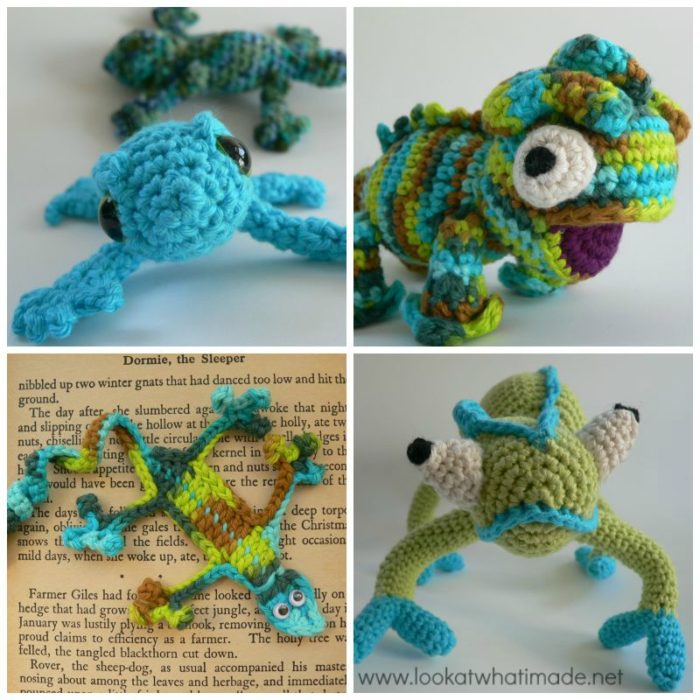 4 Fabulous Crochet Lizard Patterns - A Mini Round-up ⋆ Look At What I Made