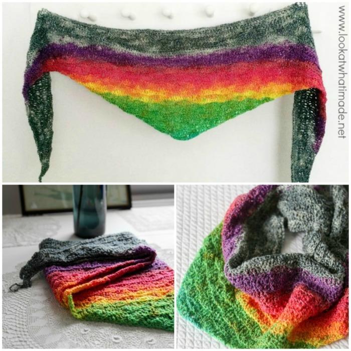 Lazy Waves Shawlette Crochet Pattern
