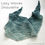 Lazy Waves Shawlette Crochet Pattern
