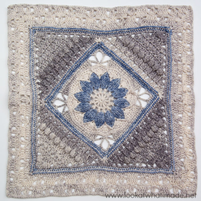 Aquarel Yarn Large Crochet Square