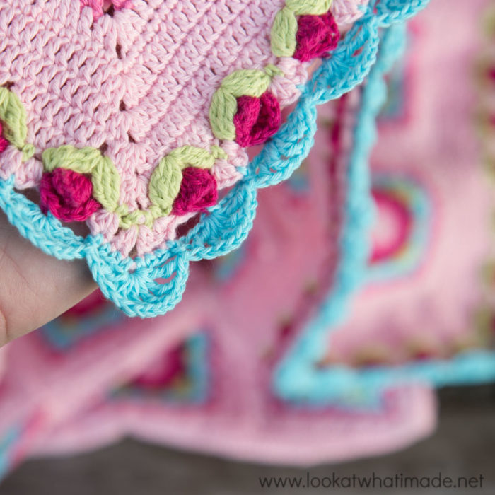How to Crochet Rose Border
