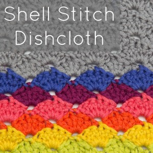 Crochet Shell Stitch Dishcloth