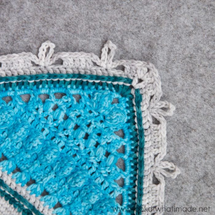Charlotte Large Crochet Square Part 3 and Banksia Border