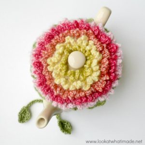Little Box of Crochet Tea Cozy Floral Teacozy Lookatwhatimade