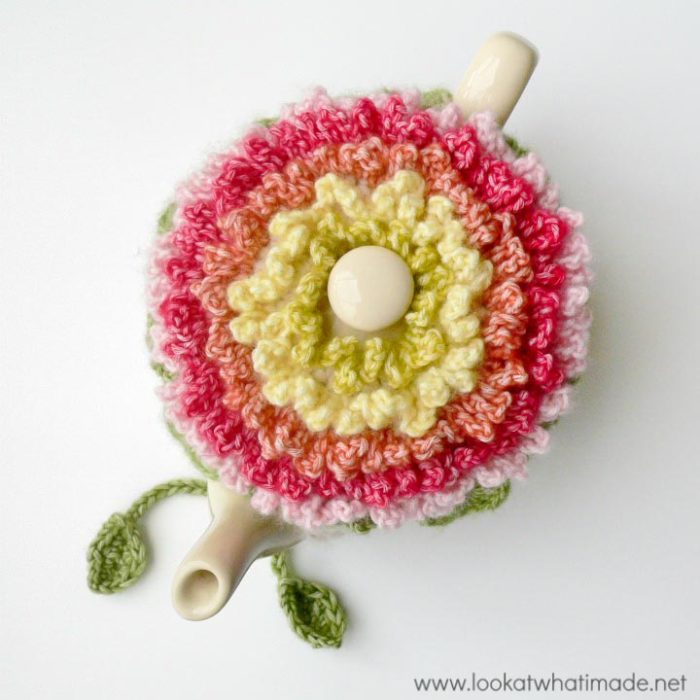 Flower bowl cozy: Crochet pattern