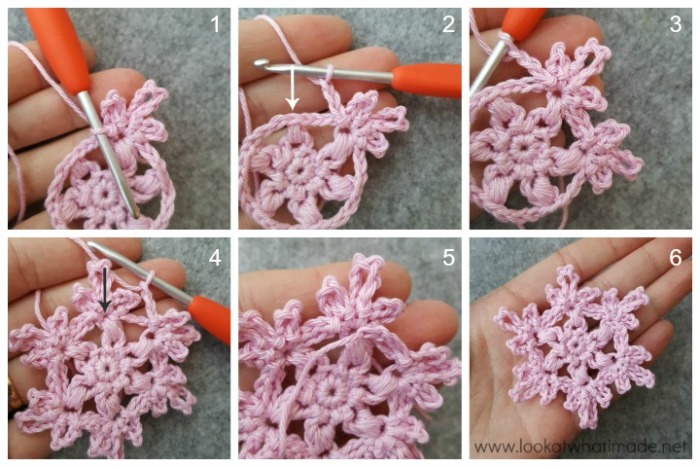 Floral Crochet Snowflake Pattern