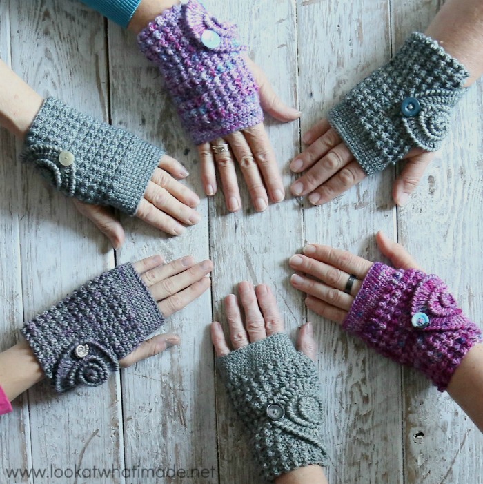 hand warmer crochet pattern free