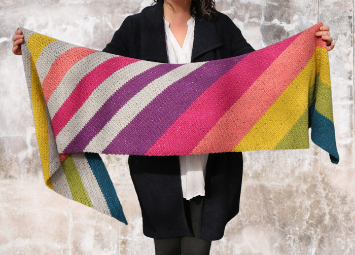 Self-Striping Scarf - The Cookie Snob
