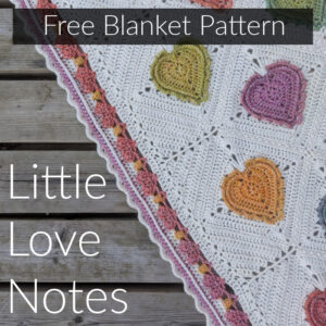 crochet heart blanket with heart border free pattern