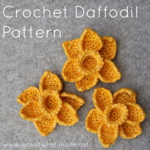 Free crochet daffodil pattern