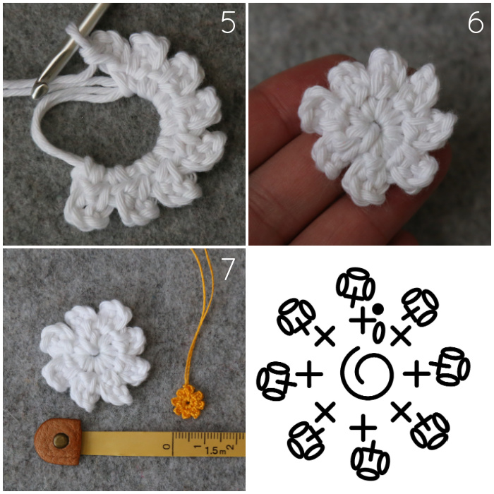 Free Small Crochet Daisy Pattern