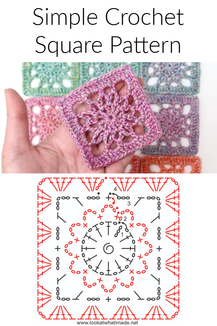 Simple Crochet Square Pattern Chart